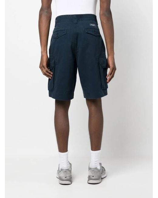 メンズ Polo Ralph Lauren ロゴ カーゴショーツ Blue