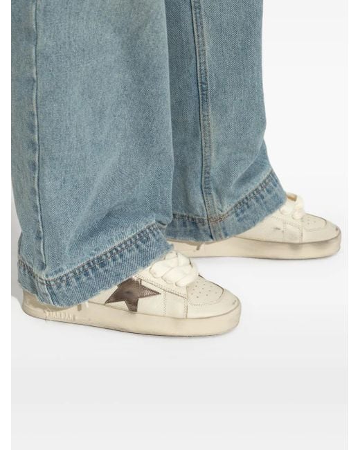 Golden Goose Deluxe Brand White "Stardan" Sneakers