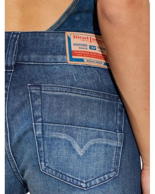 DIESEL Blue D-Hush Flared-Leg Jeans
