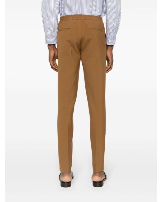 Sandro Brown Tapered Tailored Trousers for men