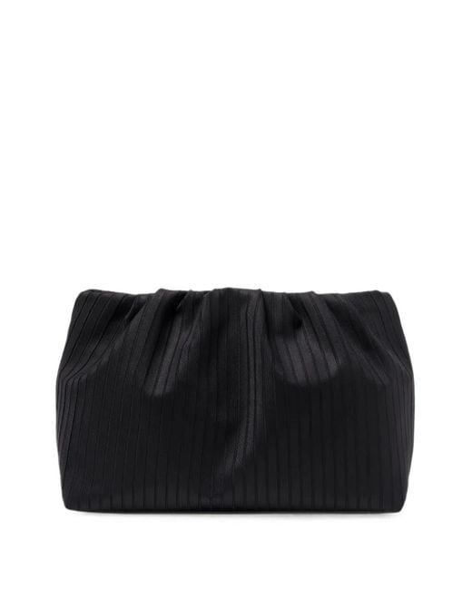 Eres Black Soiree Paradise Pleated Clutch Bag