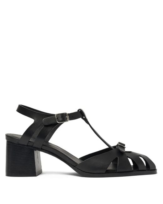 Scarosso Black 55Mm Giulia Block-Heel Strappy Sandals