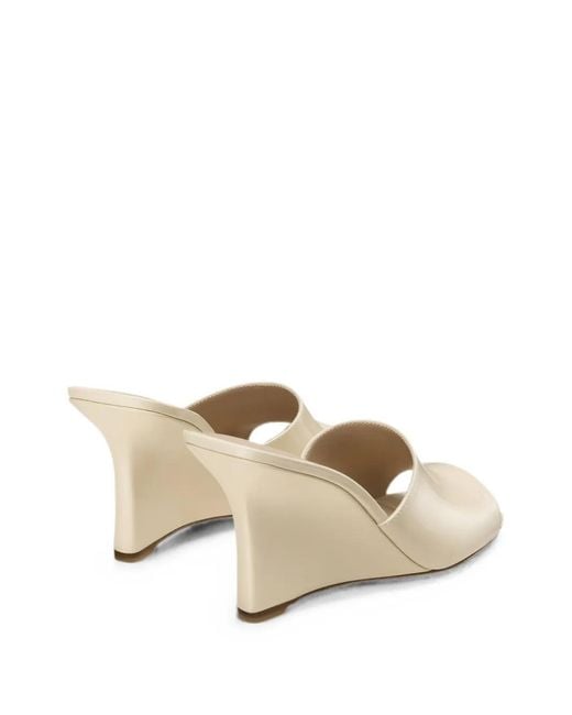 Stuart Weitzman Natural Mules Compensées Vinnie