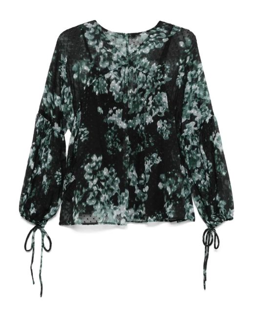 Scotch & Soda Black Fil Coupe Blouse
