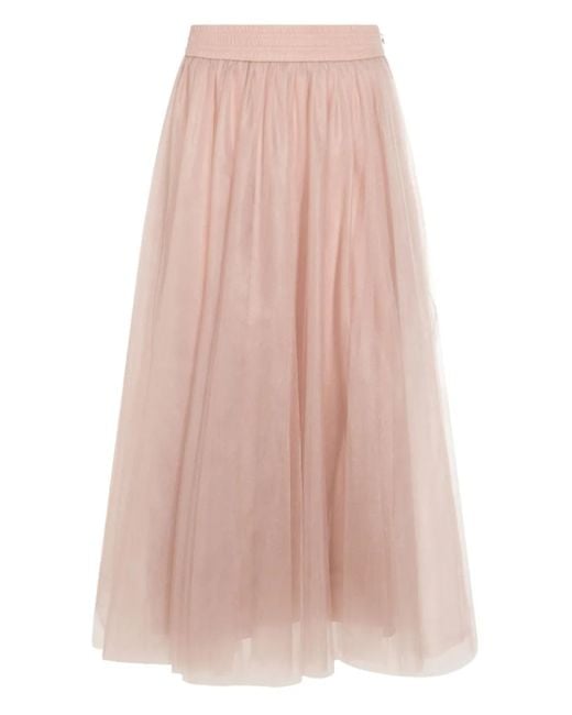 Fabiana Filippi チュール フルスカート Pink