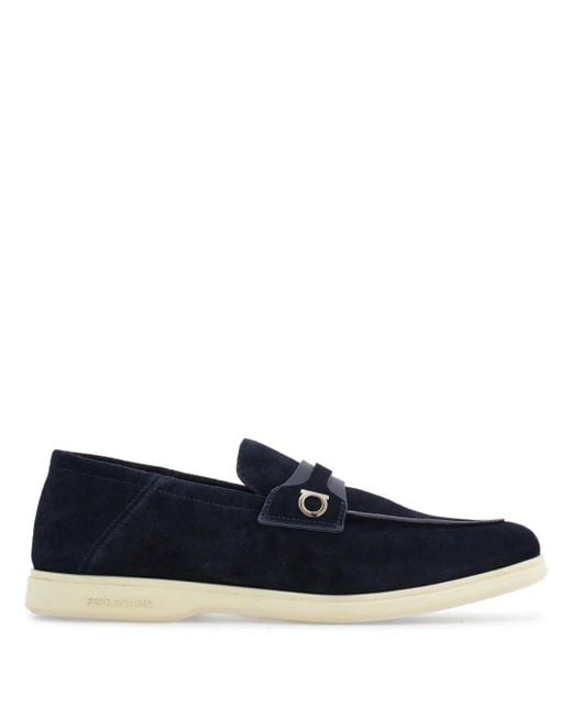 Mocassins Deconstructed À Détail Gancini Ferragamo pour homme en coloris Blue