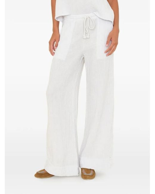 Xirena White Pantalon Palazzo Kayson