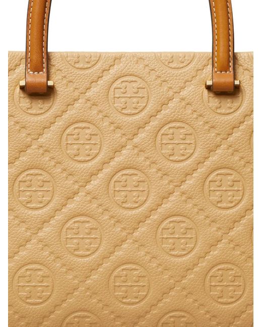 Tory Burch Metallic T Monogram Tote Bag