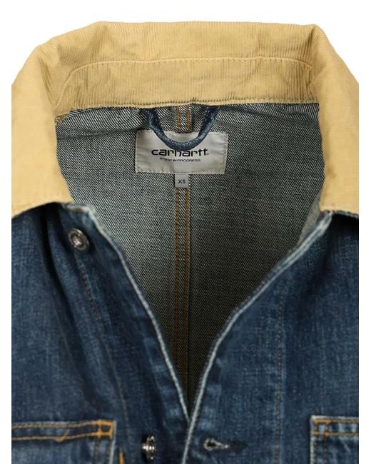 Carhartt Blue Warren Chore Jacket for men