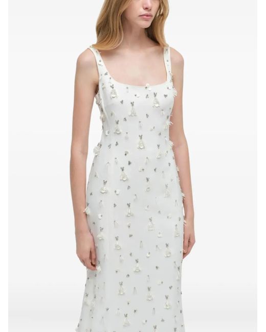 Robe Briella À Ornements Jonathan Simkhai en coloris White