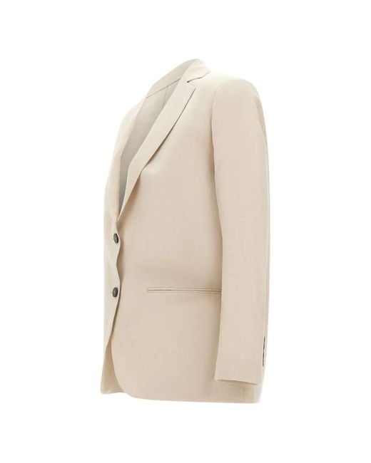 Rrd Natural Single-Breasted Canvas Blazer
