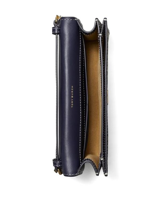 Tory Burch Blue Mini T-Monogram Crossbody Bag