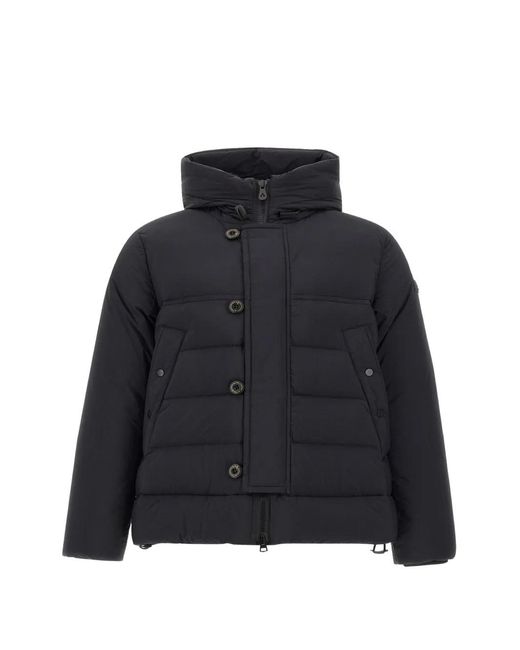 Peuterey Black Eddie Padded Down Coat for men