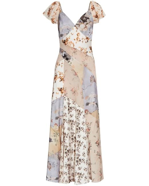 AllSaints Metallic Lala Maxi Dress