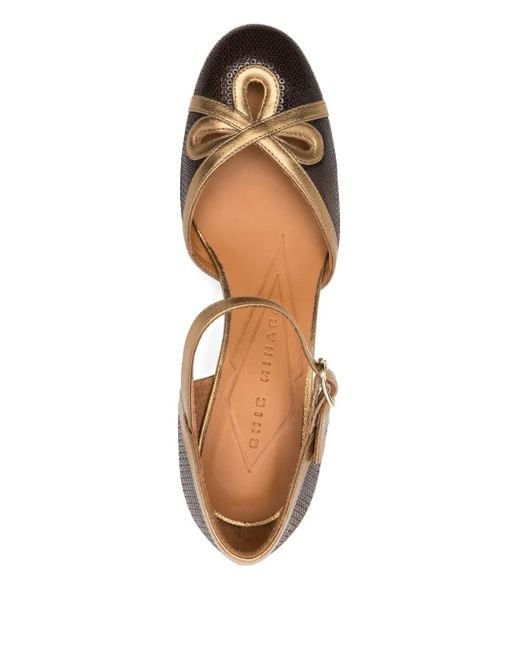 Chie Mihara Brown 55Mm Block-Heel Buckled Pumps