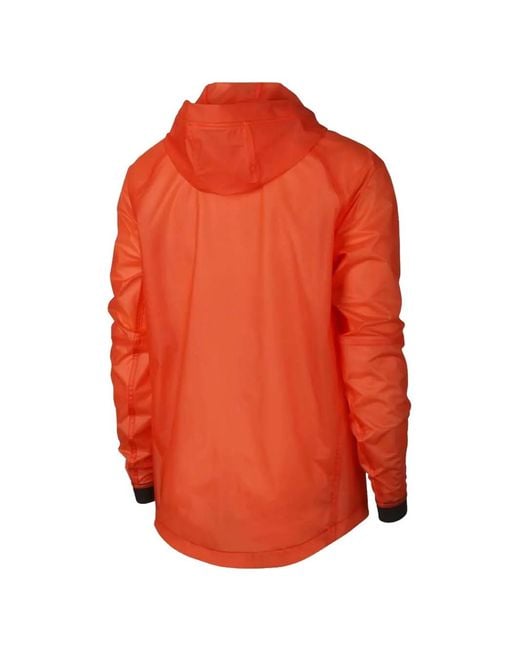 Nike Orange Hd Qs Windrunner Jacket for men