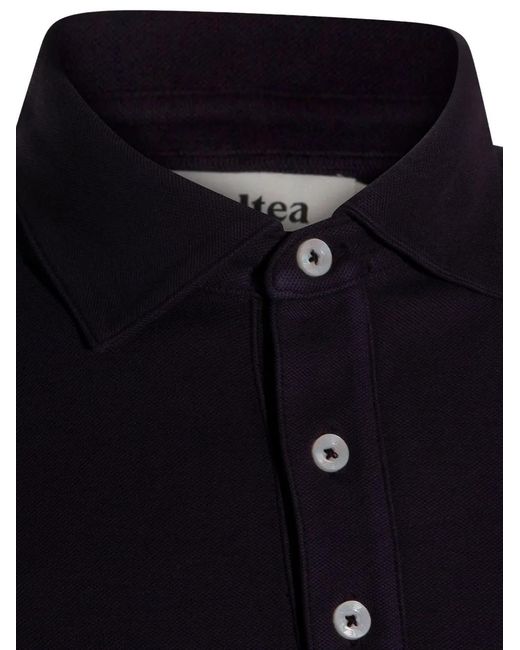 Altea Blue Buttoned Polo Shirt for men