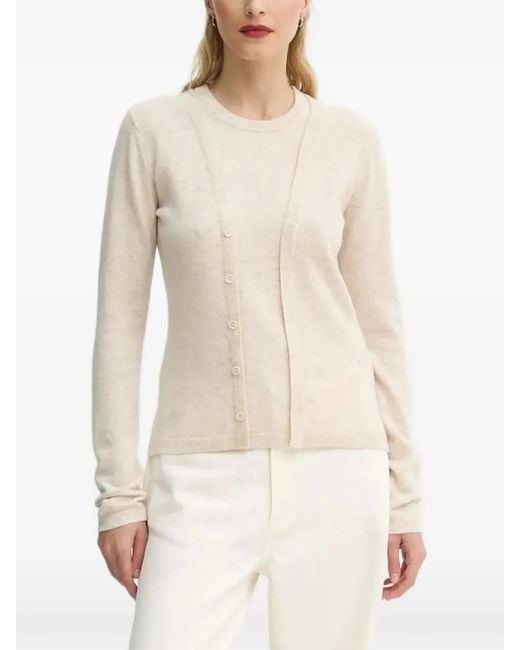Munthe White Layered Wool Sweater