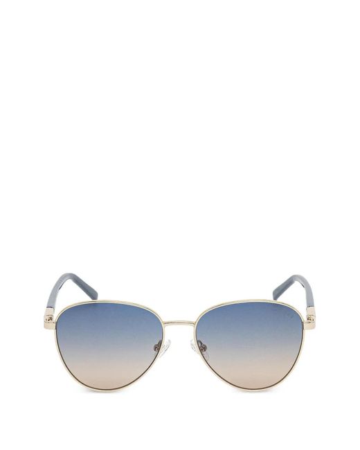 GUESS EYEWEAR Blue Logo-Detail Sunglasses