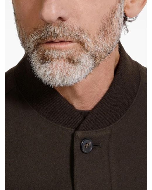 メンズ Zegna Oasi カシミア ボンバージャケット Black