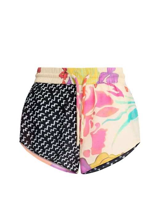 Donde Esteban Pink Floral-Print Shorts