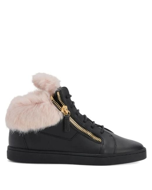 Giuseppe Zanotti Black Kriss Zip-Fastening Sneakers