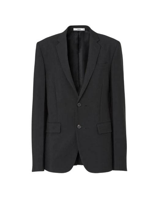 Fendi Black Single-Breasted Blazer