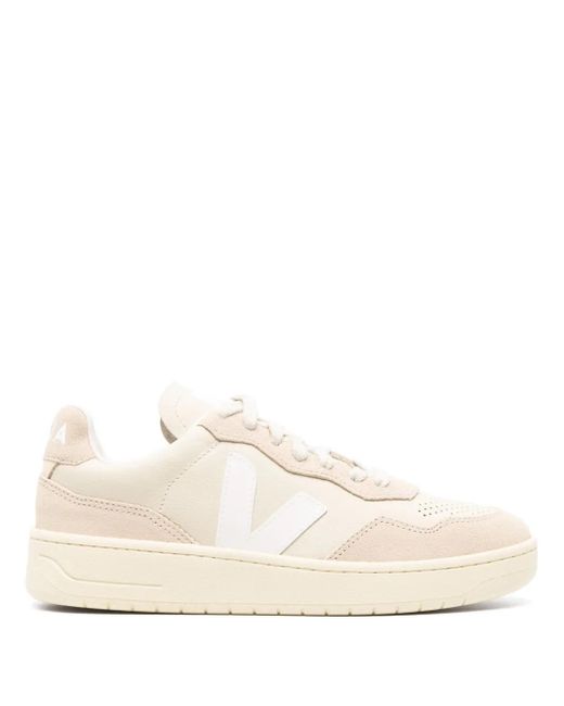 Veja Natural V-90 Leather Sneakers