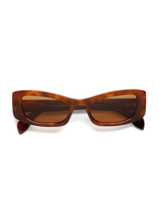 Marni Brown Rectangle-Frame Sunglasses