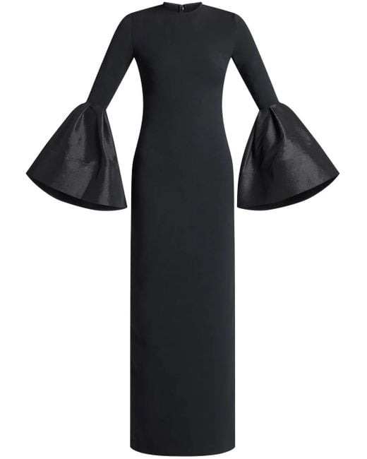 Solace London Black Suri Maxi Dress