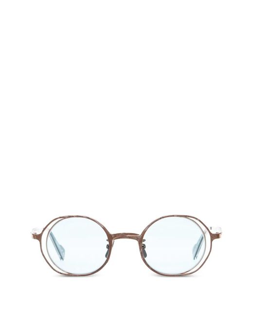 Kuboraum White H11 Round-Frame Sunglasses