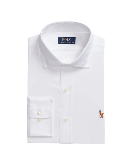 Polo Ralph Lauren White Chemise Boutonnée À Manches Longues for men