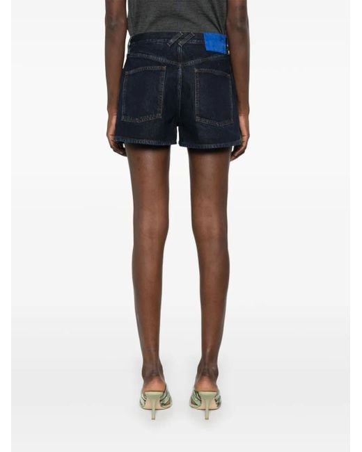 Burberry Blue Pro Denim Shorts Label