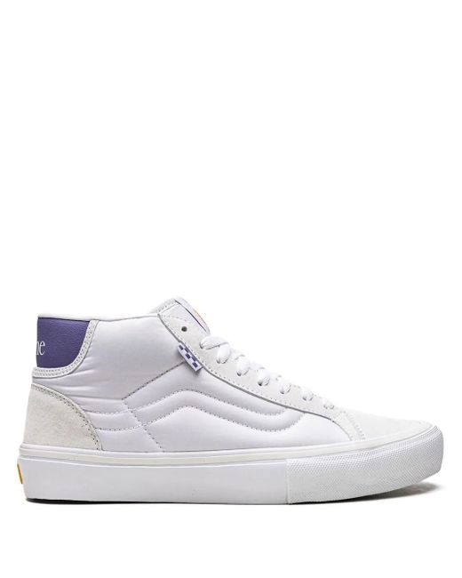 Vans White X Dime Skate Mid Skool L Sneakers for men
