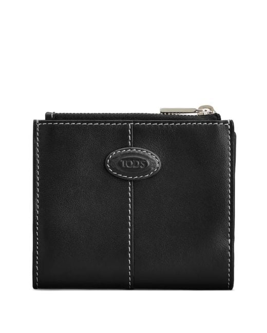 Tod's Black Logo-Patch Wallet for men