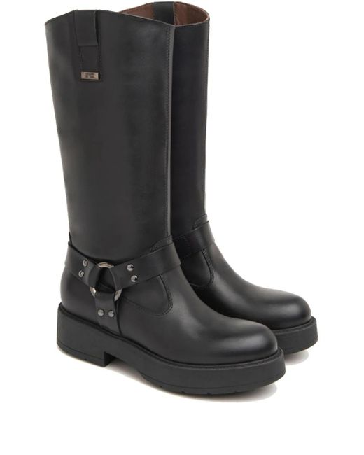 Nero Giardini Black Leather Boots
