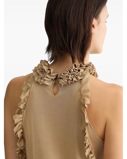 Liu Jo Natural Knitted Tank Top