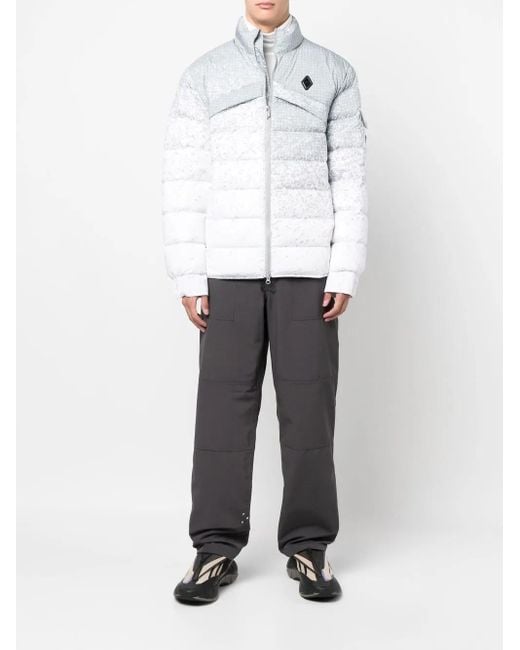 A_COLD_WALL* White * - Logo Printed Padded Jacket for men