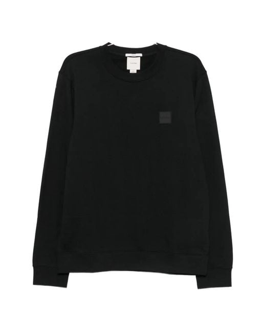 Calvin Klein Black Logo-Patch Sweater for men