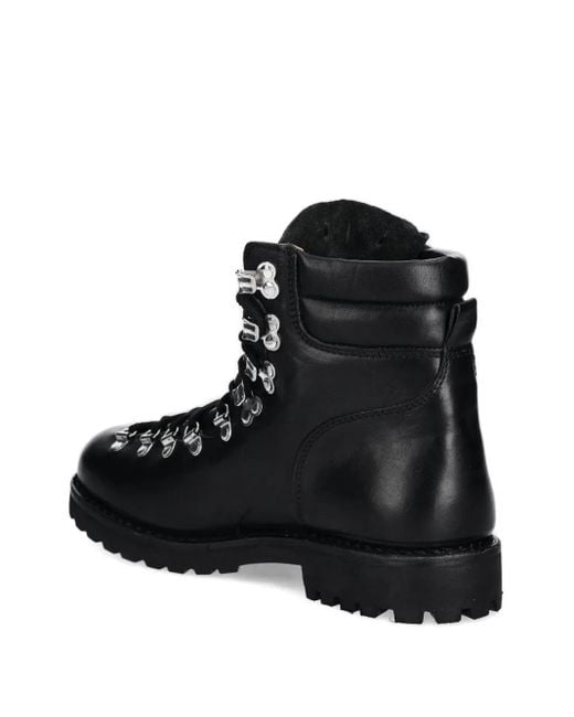 Astorflex Black Rockflex Lace-Up Biker Boots for men