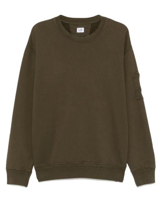 C P Company Green Lens-Detail Sweatshirt for men