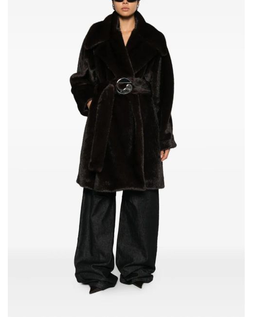 Coperni Black Belted Coat