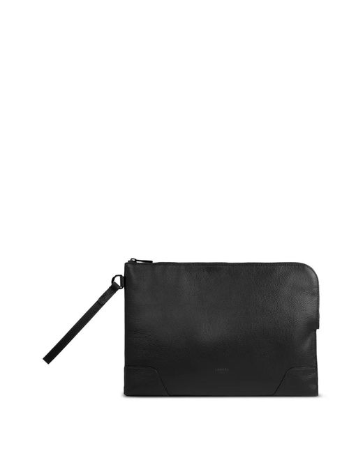 Lancel Black Charlie Clutch for men