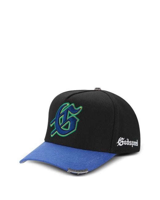 Godspeed Blue Logo-Embroidered Baseball Cap for men