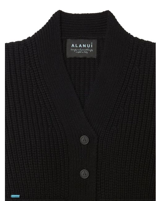 Alanui Black Buttoned Finest Cardigan