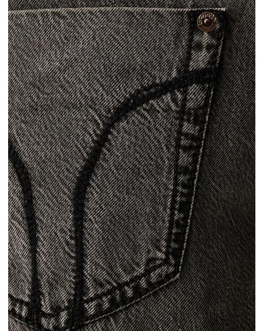 Miss Sixty Black Washed Wide-Leg Jeans
