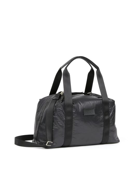 MM6 by Maison Martin Margiela Black Crunched Weekend Bag