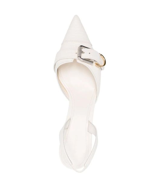 Givenchy White Voyou 45Mm Pumps