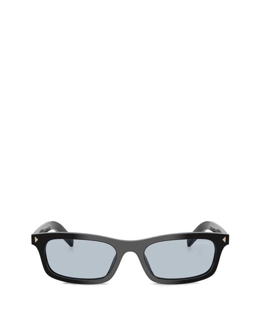 Prada Black Rectangle-Frame Sunglasses