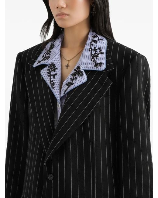 Dolce & Gabbana Black Sicilia Single-Breasted Blazer
